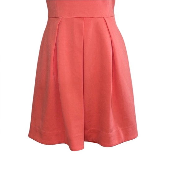 bebe Fit and Flare Dress Coral Color Size Medium - Picture 4 of 15